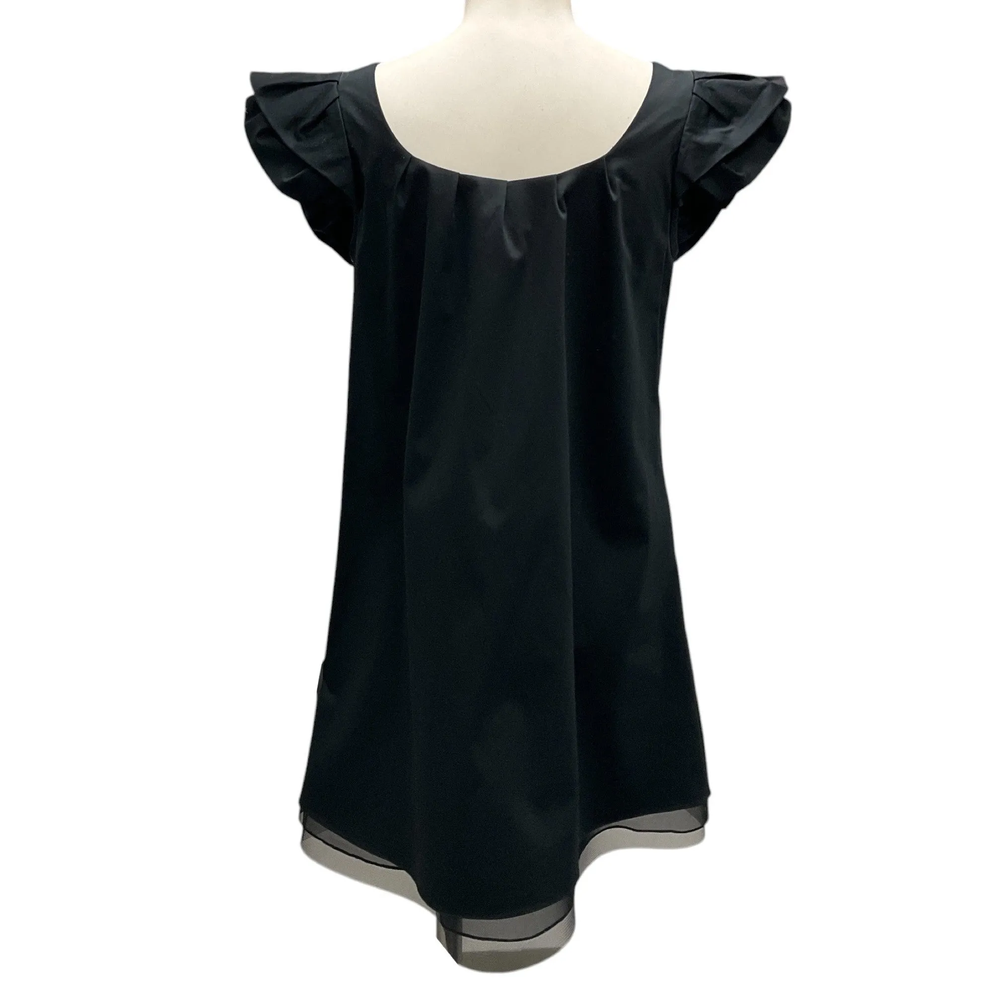 Thakoon Black Ruffled Mini Dress