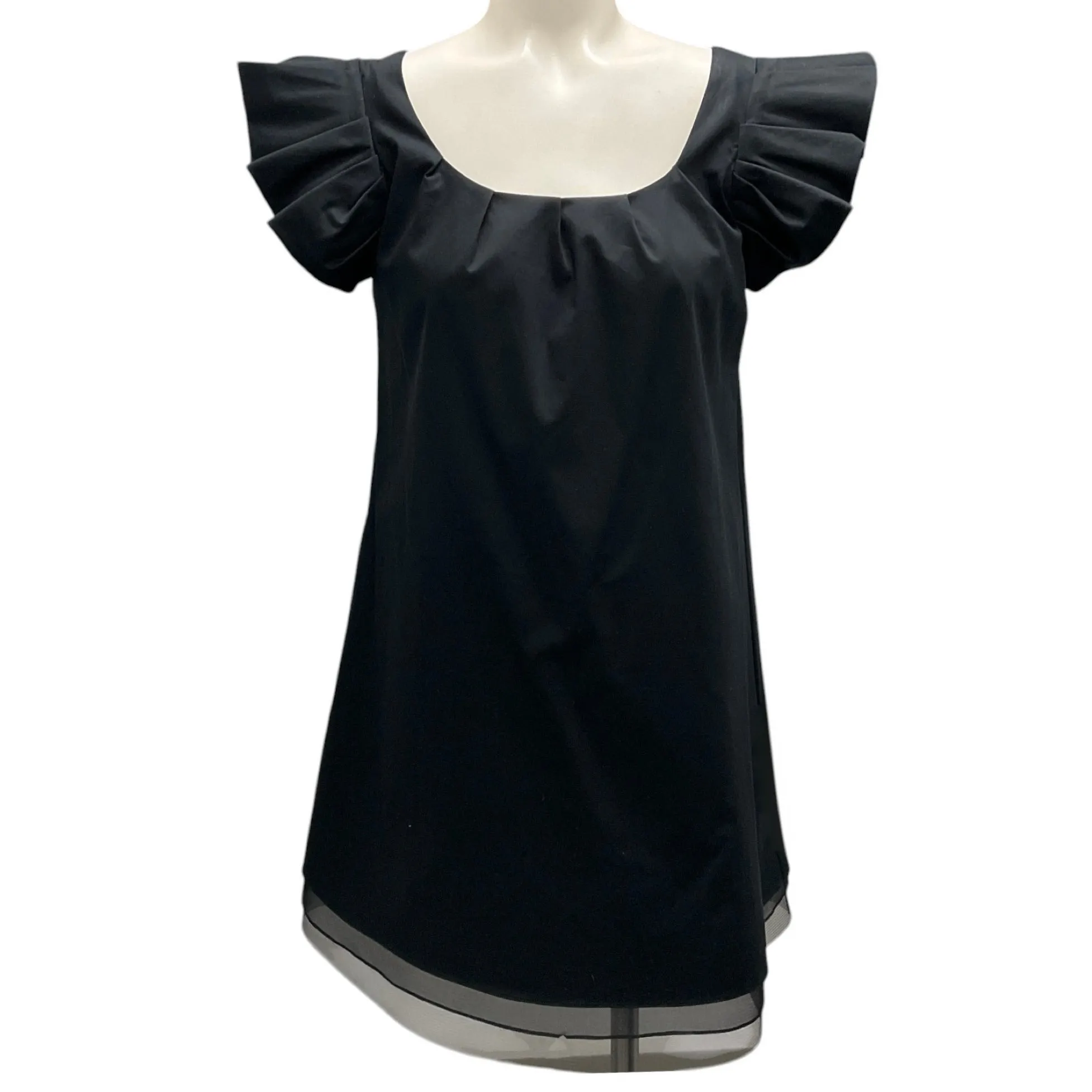 Thakoon Black Ruffled Mini Dress