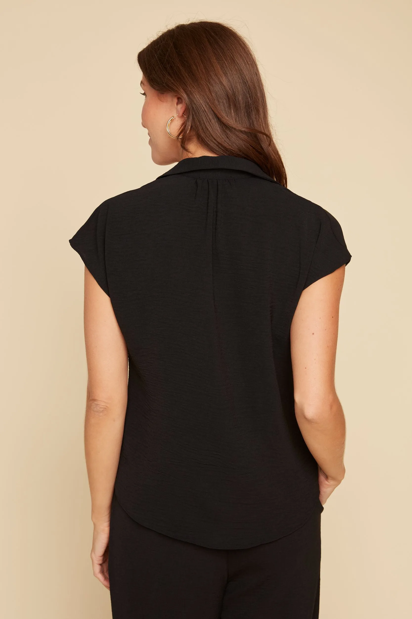 The Asher Blouse - Black