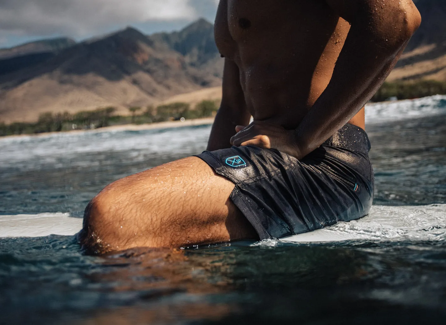 The Spartan Board Shorts -  9" Inseam - Pele Red