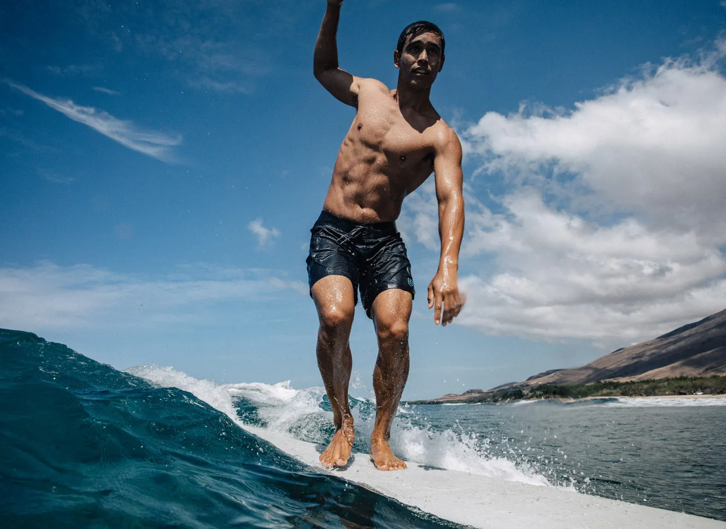 The Spartan Board Shorts -  9" Inseam - Pele Red