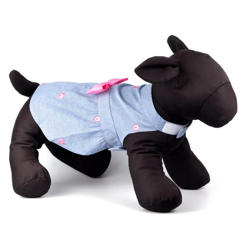 The Worthy Dog Dress Chambray Wilbur the Pig