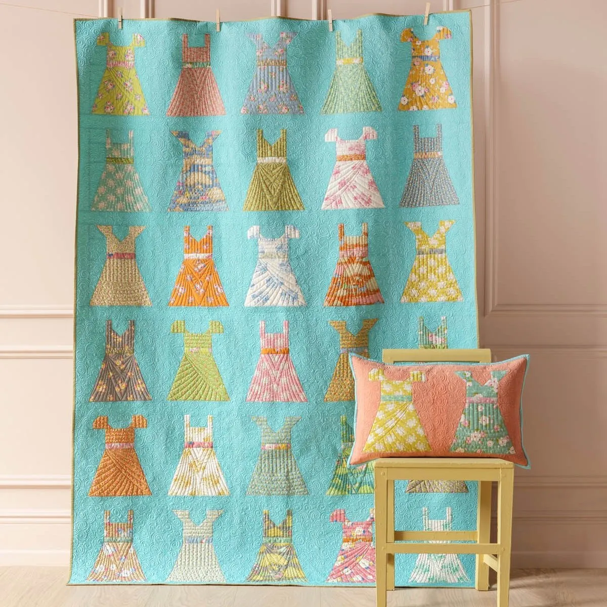 Tilda Sunday Brunch | Sunday Best Quilt Kit | Teal
