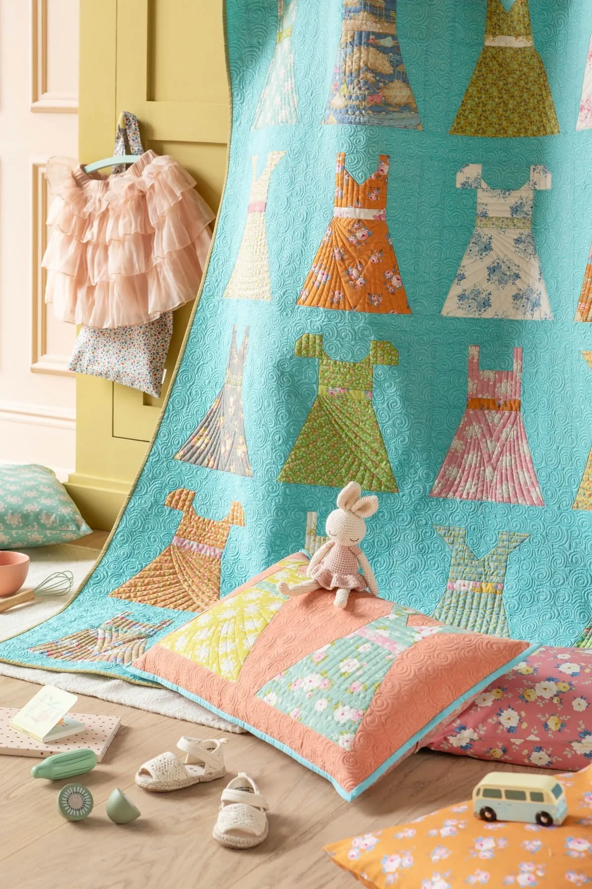 Tilda Sunday Brunch | Sunday Best Quilt Kit | Teal