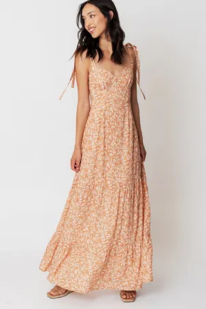 Tropical Hibiscus Maxi Dress
