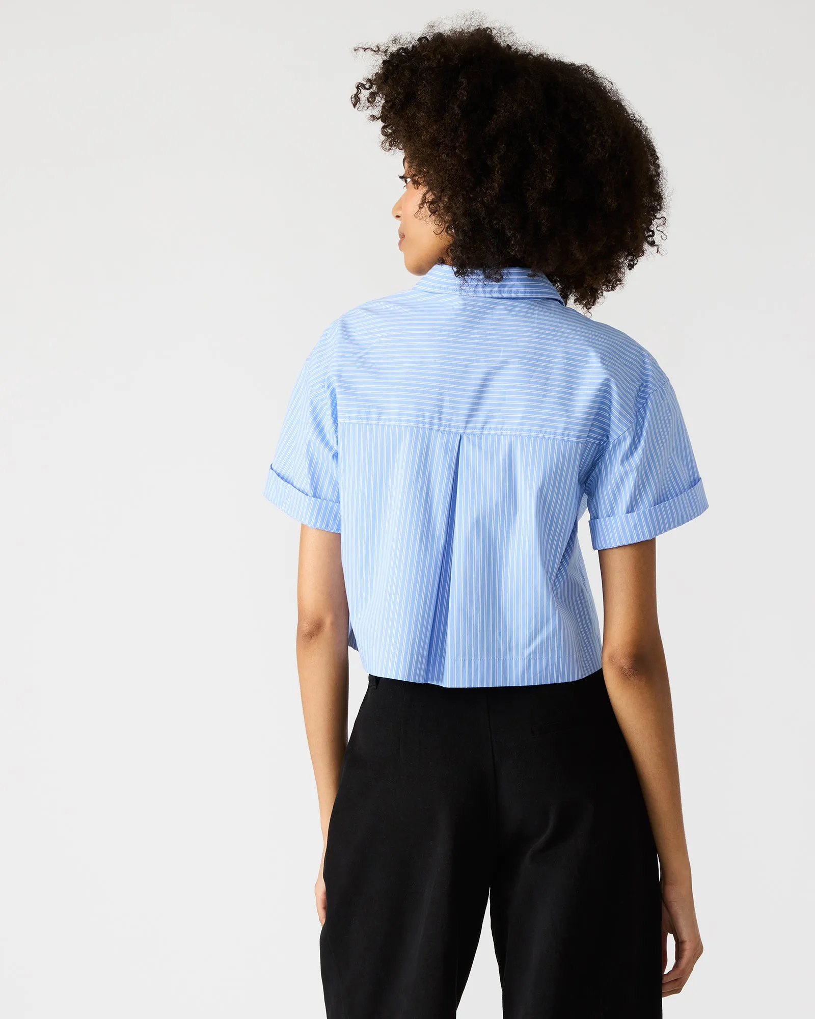 TULA TOP BLUE/WHITE