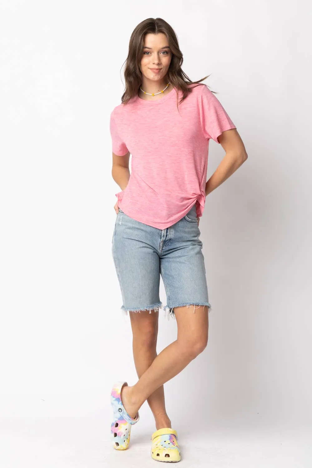 Twisted Hem Knit Top