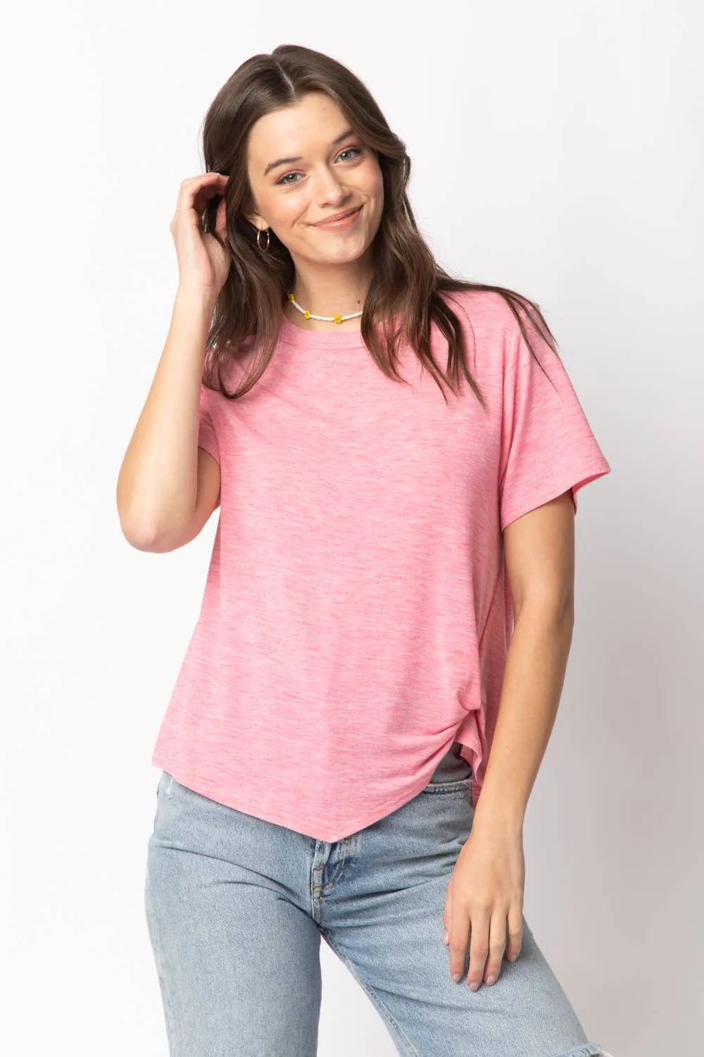 Twisted Hem Knit Top