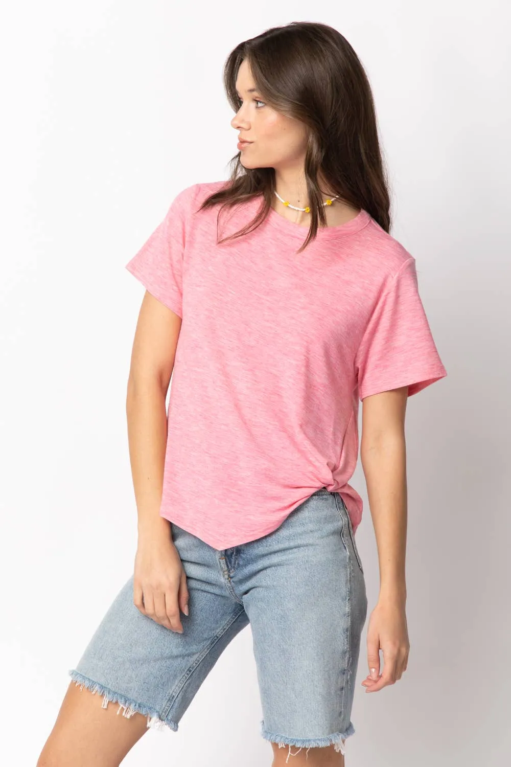 Twisted Hem Knit Top