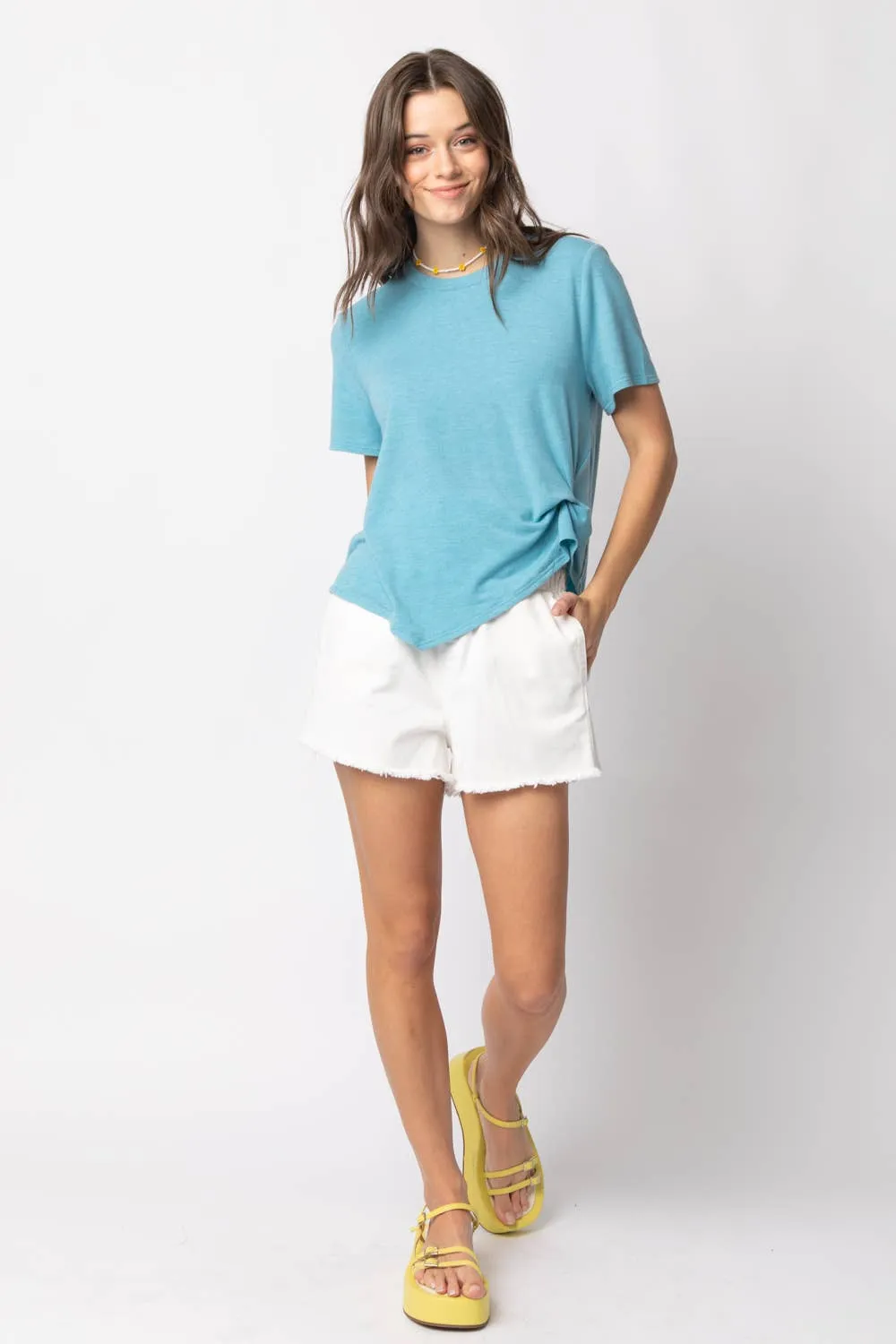 Twisted Hem Knit Top