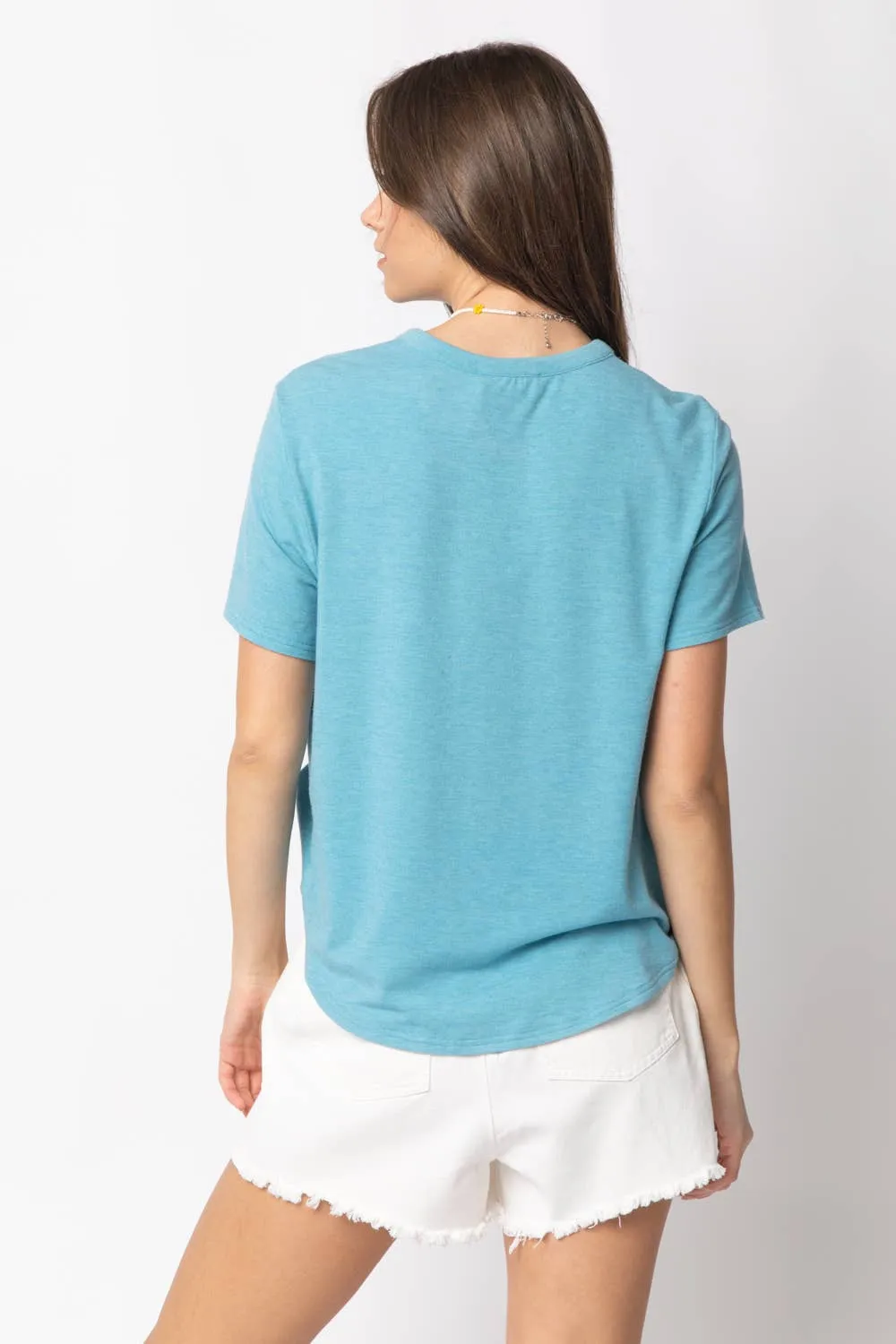 Twisted Hem Knit Top
