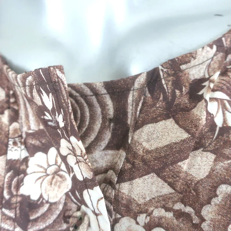 Ulla Johnson Elsie Tiered Ruffled Midi Dress Brown Printed Cotton Size 4