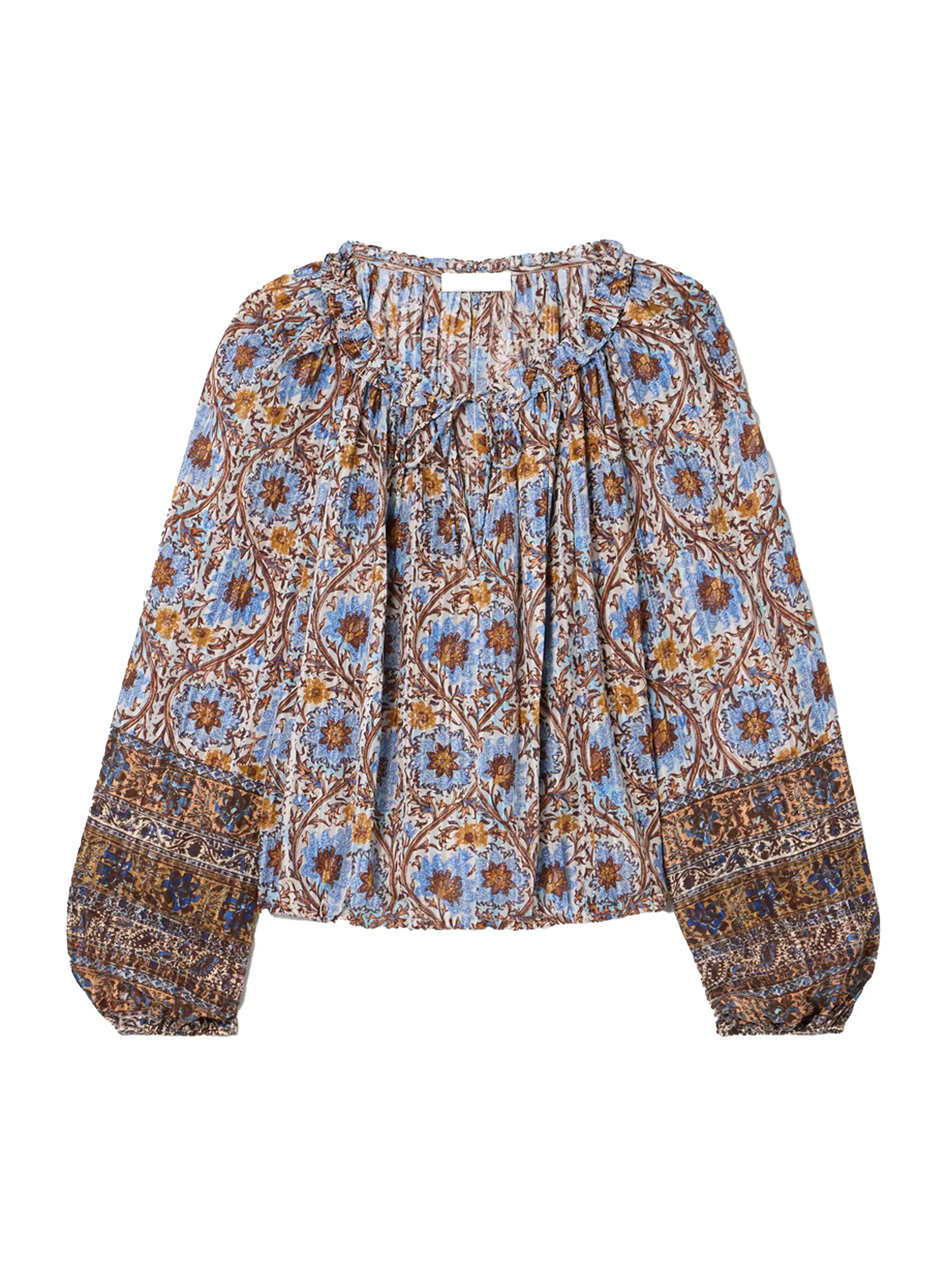 Ulla Johnson Silvia floral-print cotton-blend voile blouse