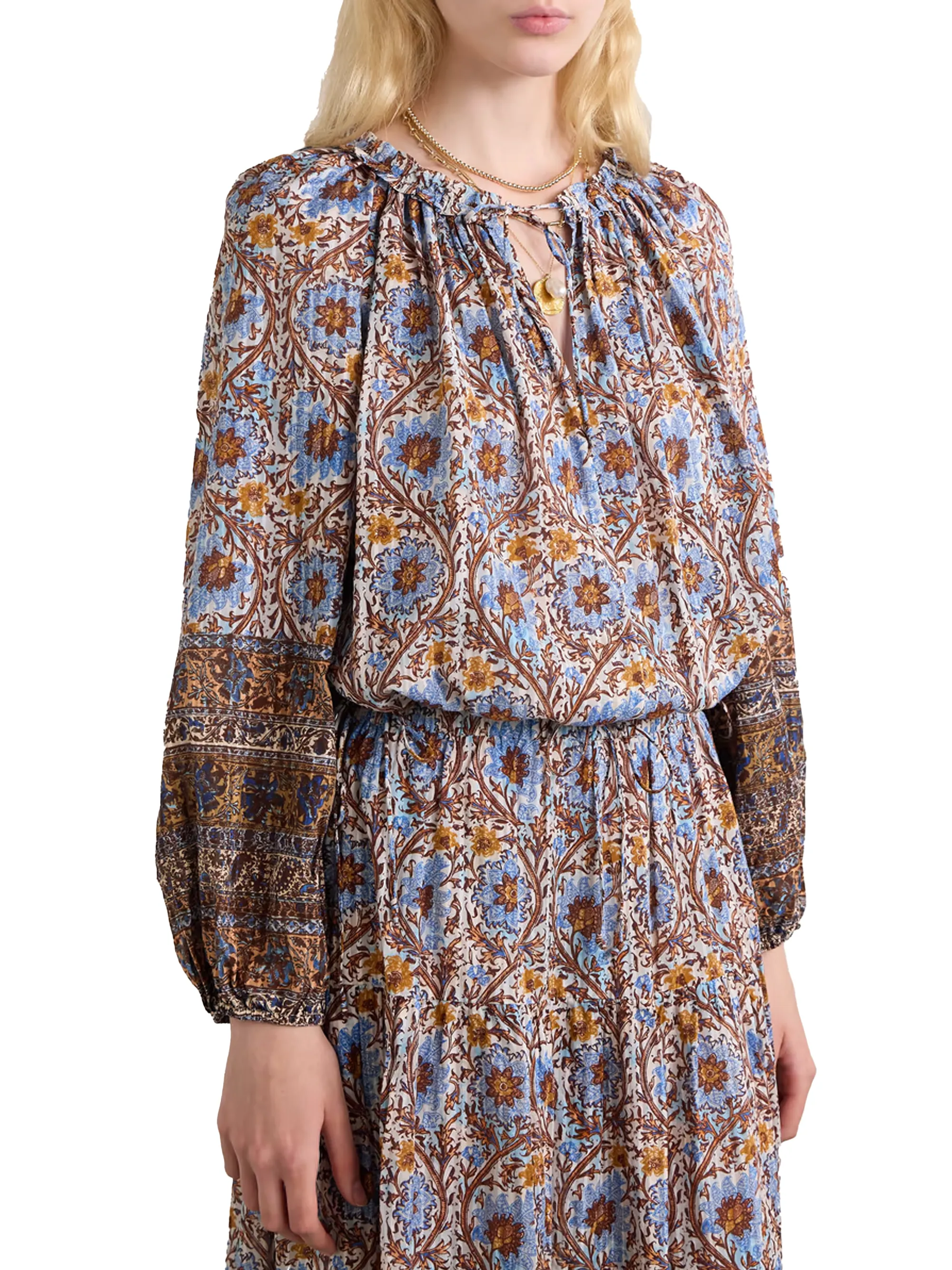 Ulla Johnson Silvia floral-print cotton-blend voile blouse