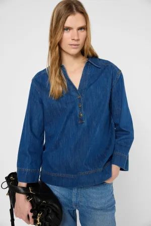 UNIA DENIM BLOUSE
