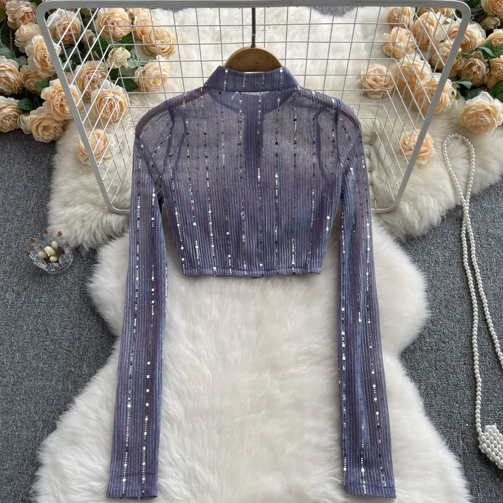 unique chic long sleeve blouses