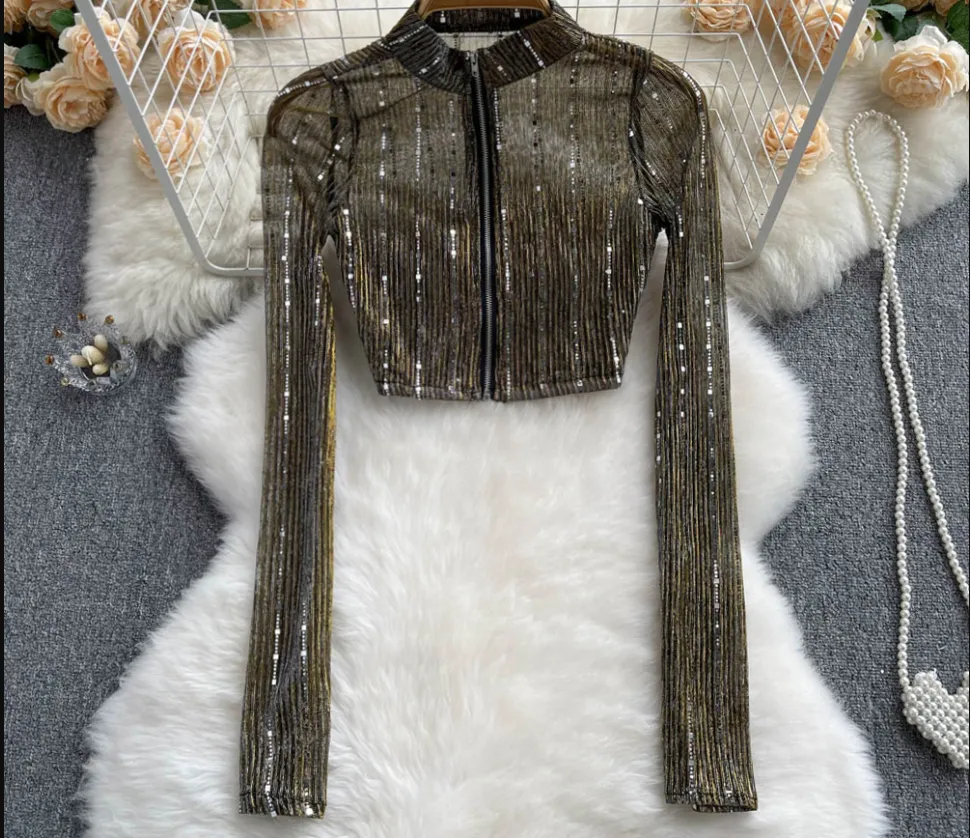 unique chic long sleeve blouses