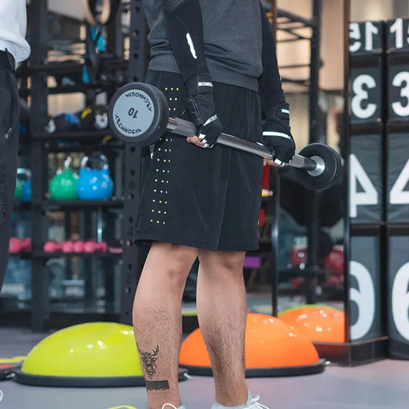 Unisex Exercise Gym Shorts - Spandex Breathable Outdoor Sports
