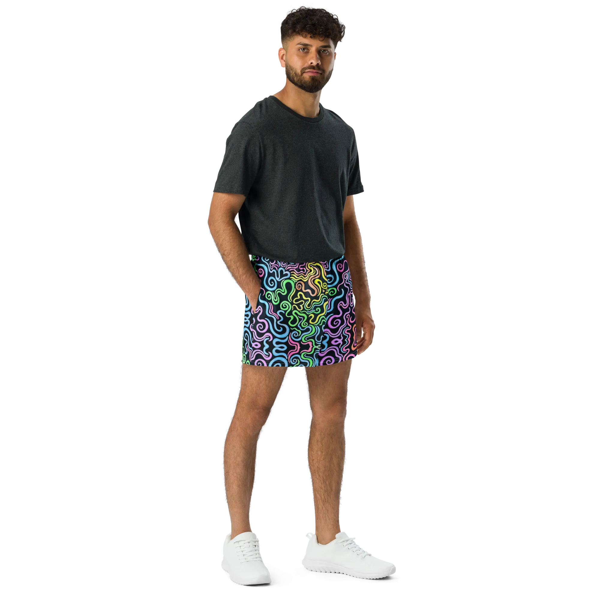 Unisex Running Shorts (Recycled Material)- "Glow" Design