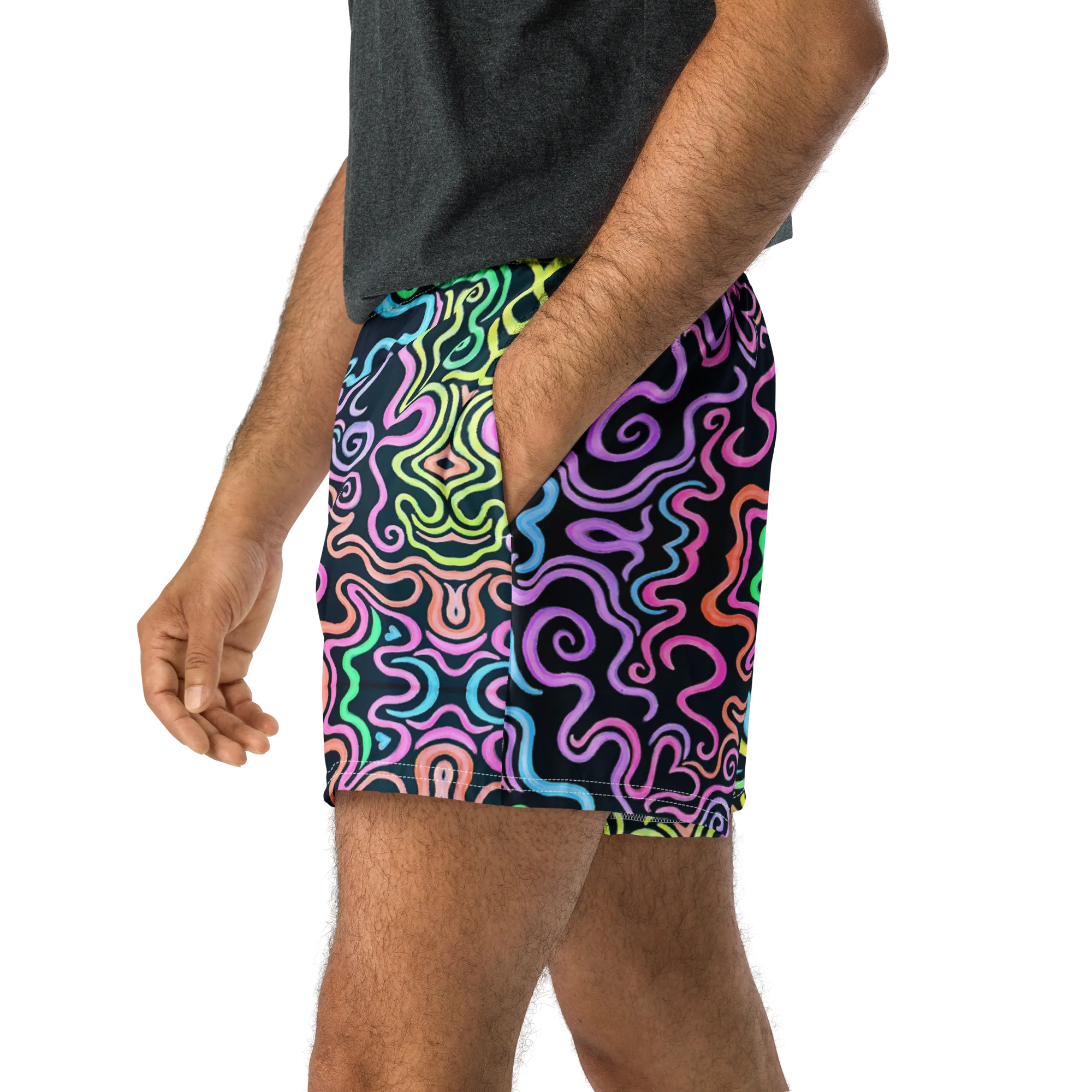 Unisex Running Shorts (Recycled Material)- "Glow" Design