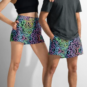 Unisex Running Shorts (Recycled Material)- "Glow" Design