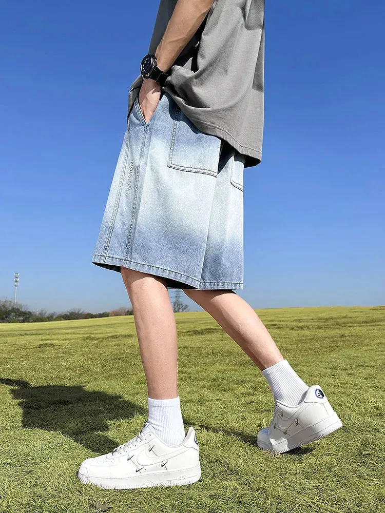 UrbanWave Sommer-Gradient-Denim-Shorts
