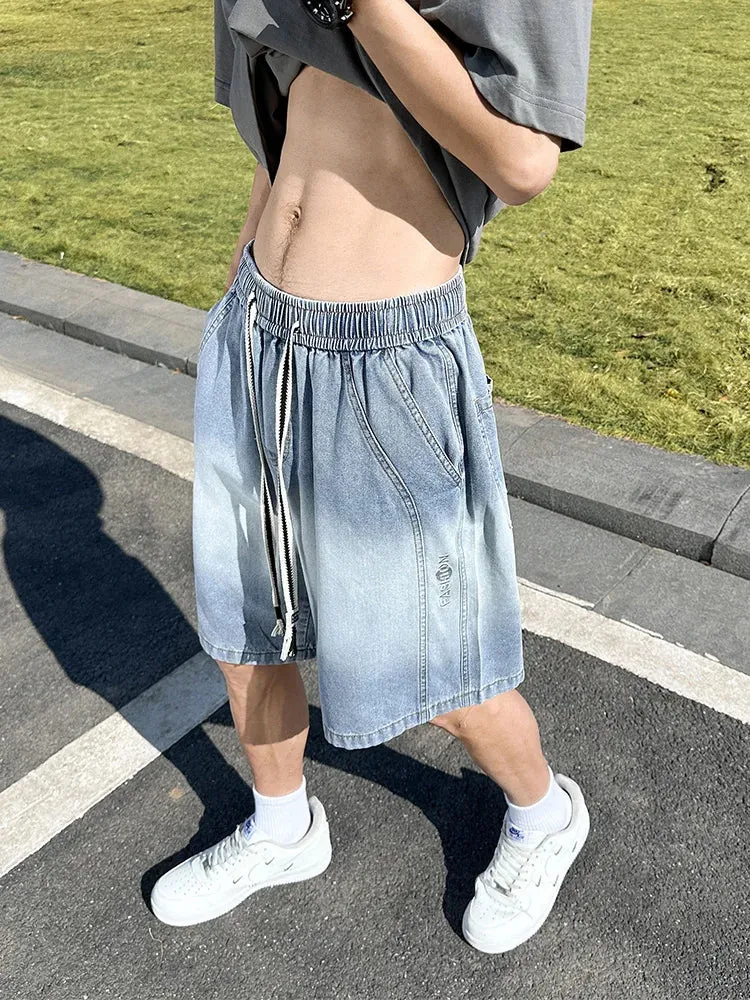 UrbanWave Sommer-Gradient-Denim-Shorts