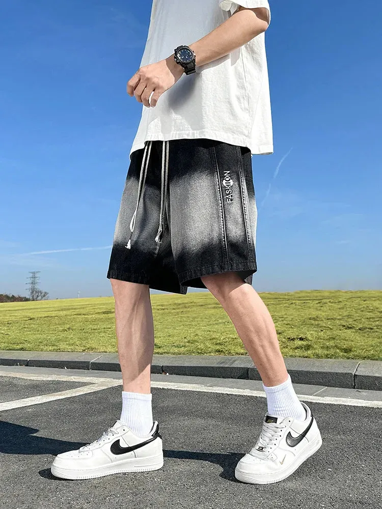 UrbanWave Sommer-Gradient-Denim-Shorts