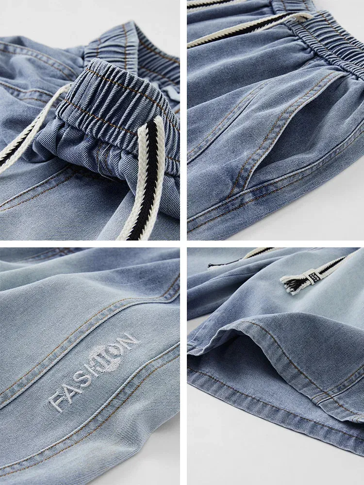 UrbanWave Sommer-Gradient-Denim-Shorts