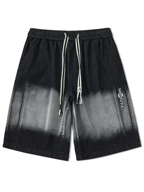 UrbanWave Sommer-Gradient-Denim-Shorts