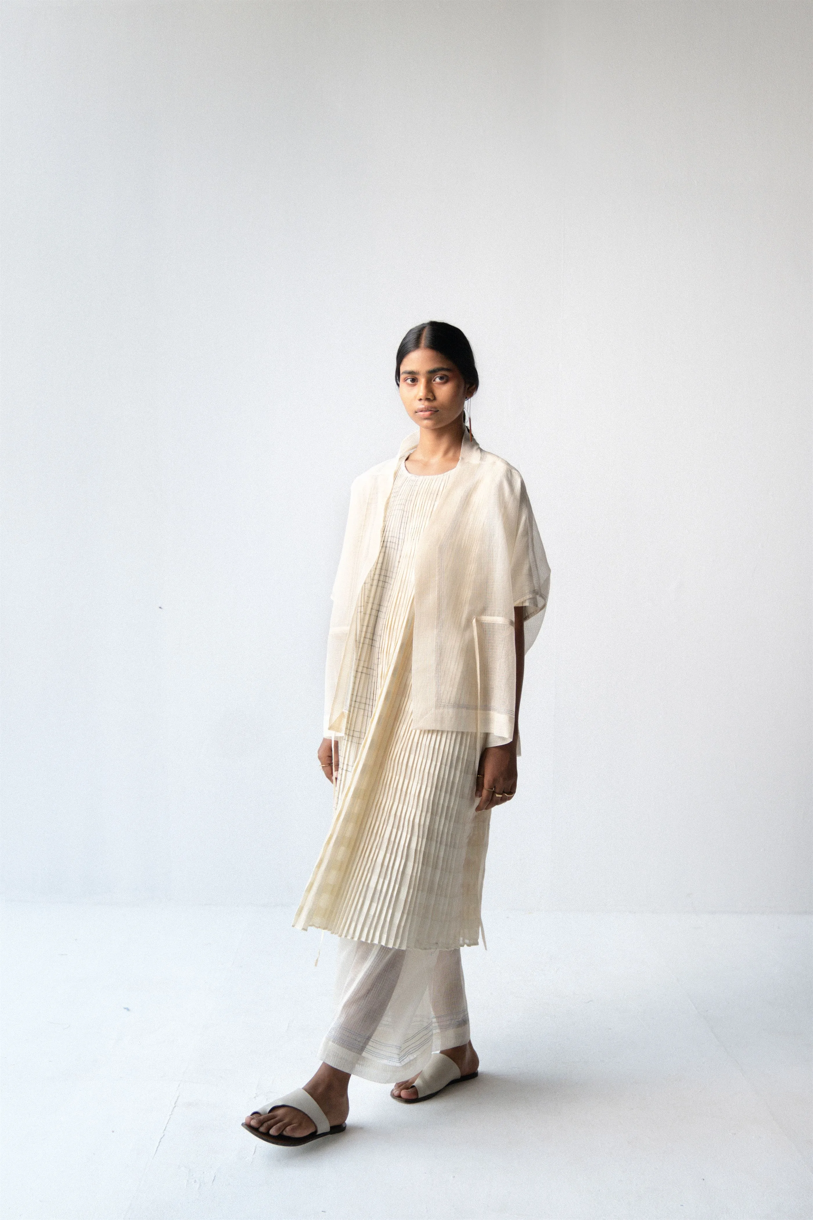 Urvashi Kaur   -   Demi Jacket Stitch Line Details