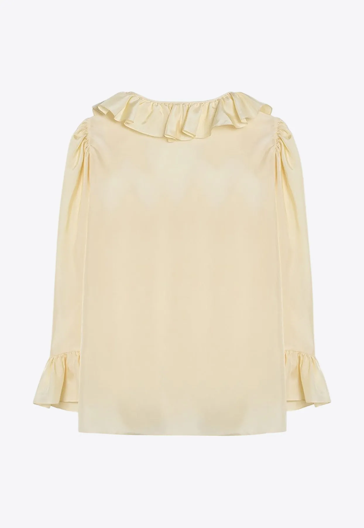 V-neck Ruffled Blouse