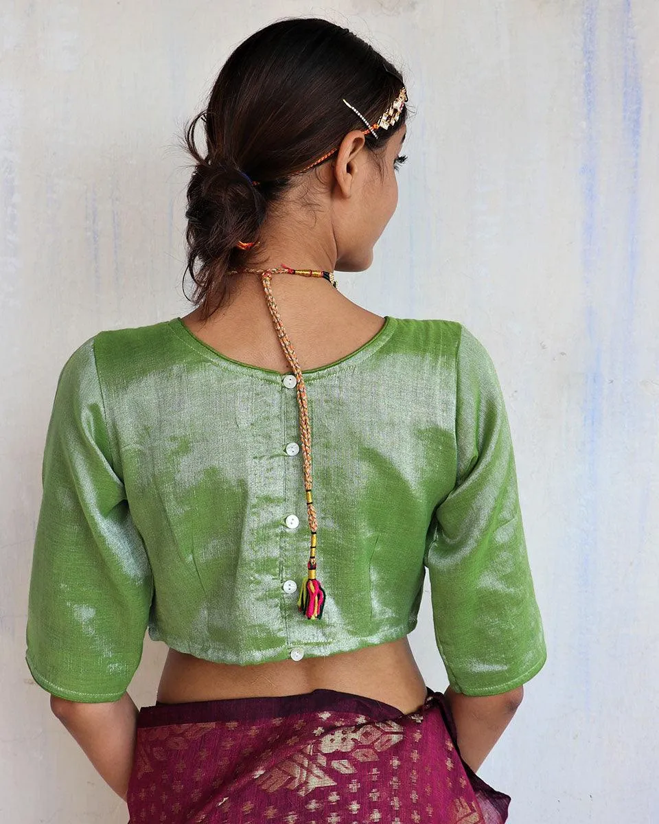 Vana Cotton Zari Blouse-Shringaar