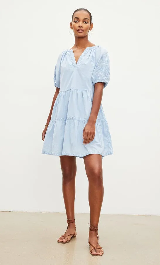Velvet Chrissy Dress - Chambray