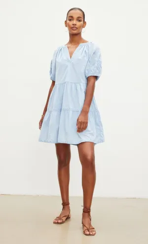 Velvet Chrissy Dress - Chambray