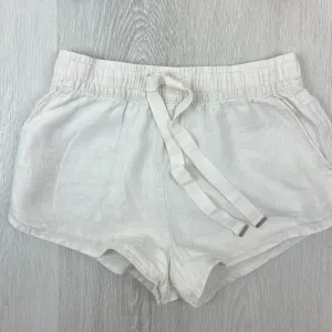 Venroy Womens 100% Linen Off-White Lounge Shorts Size XS