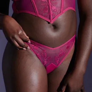Verona High Leg Thong in Dahlia