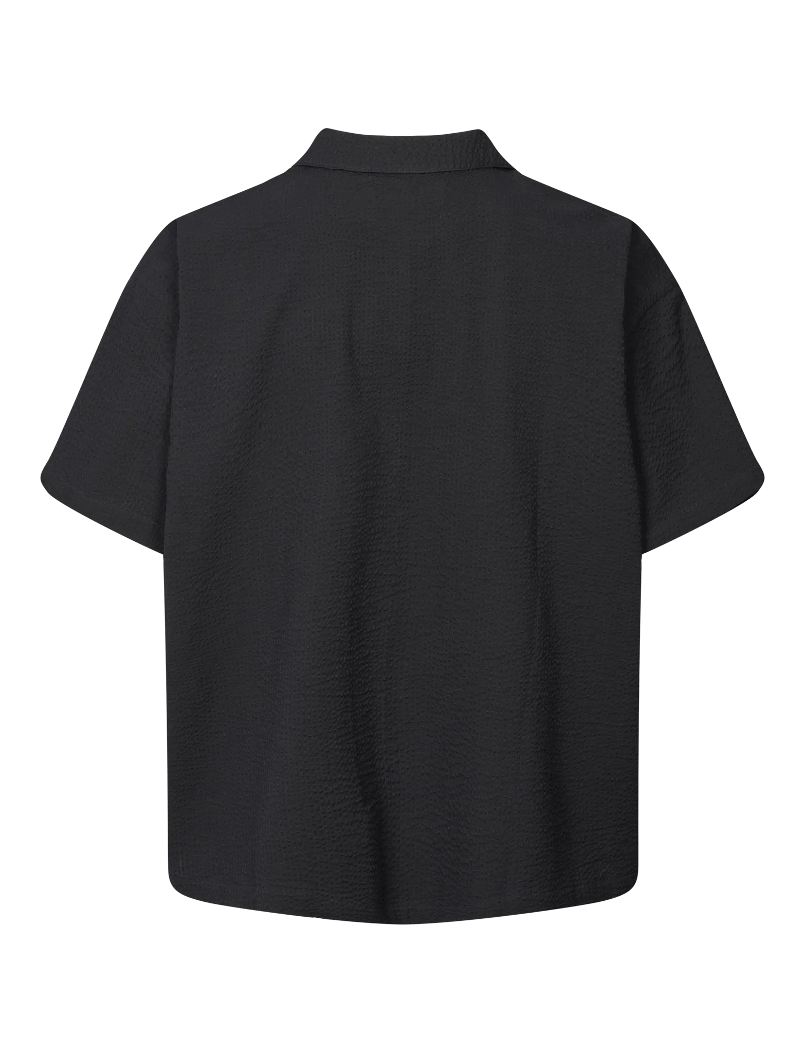 VICTORIA SHIRT - SEERSUCKER - BLACK