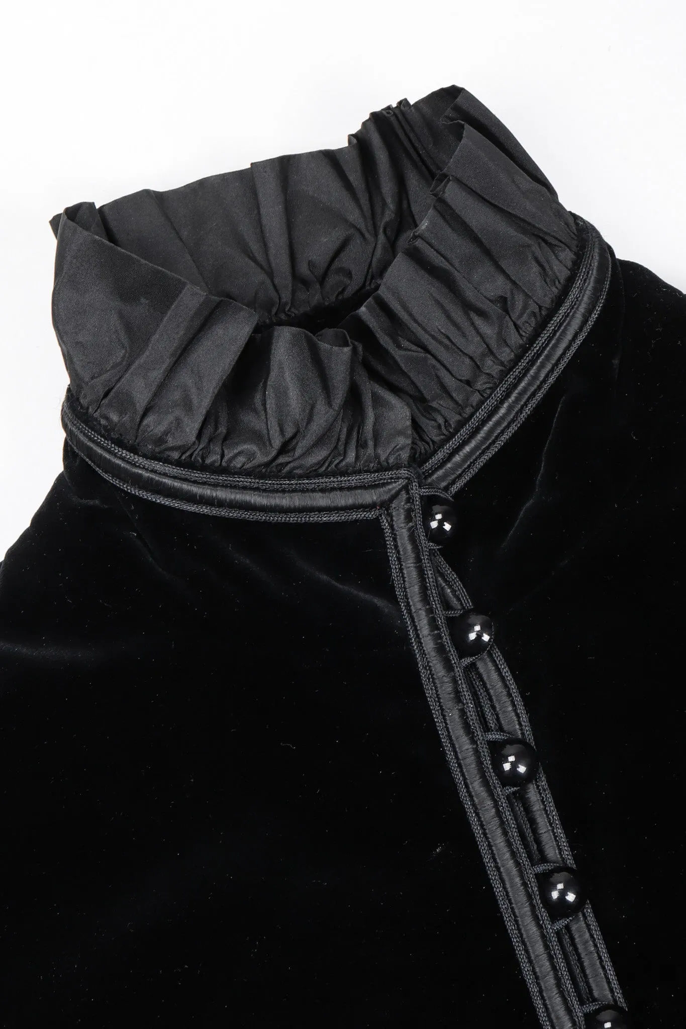 Victorian Velvet Ruffle Jacket