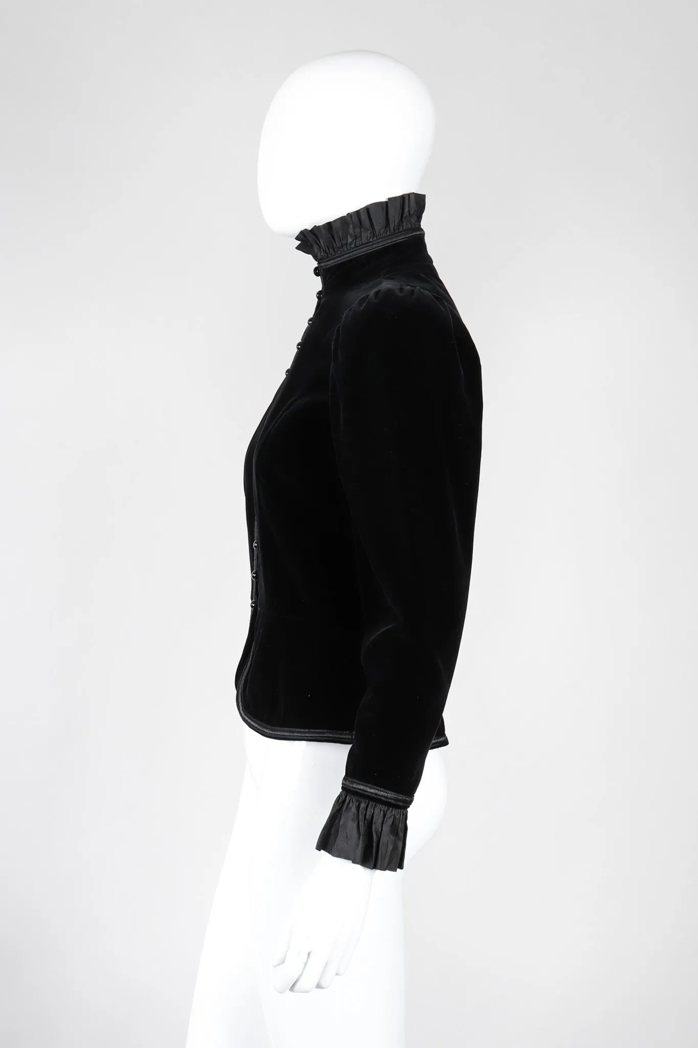 Victorian Velvet Ruffle Jacket