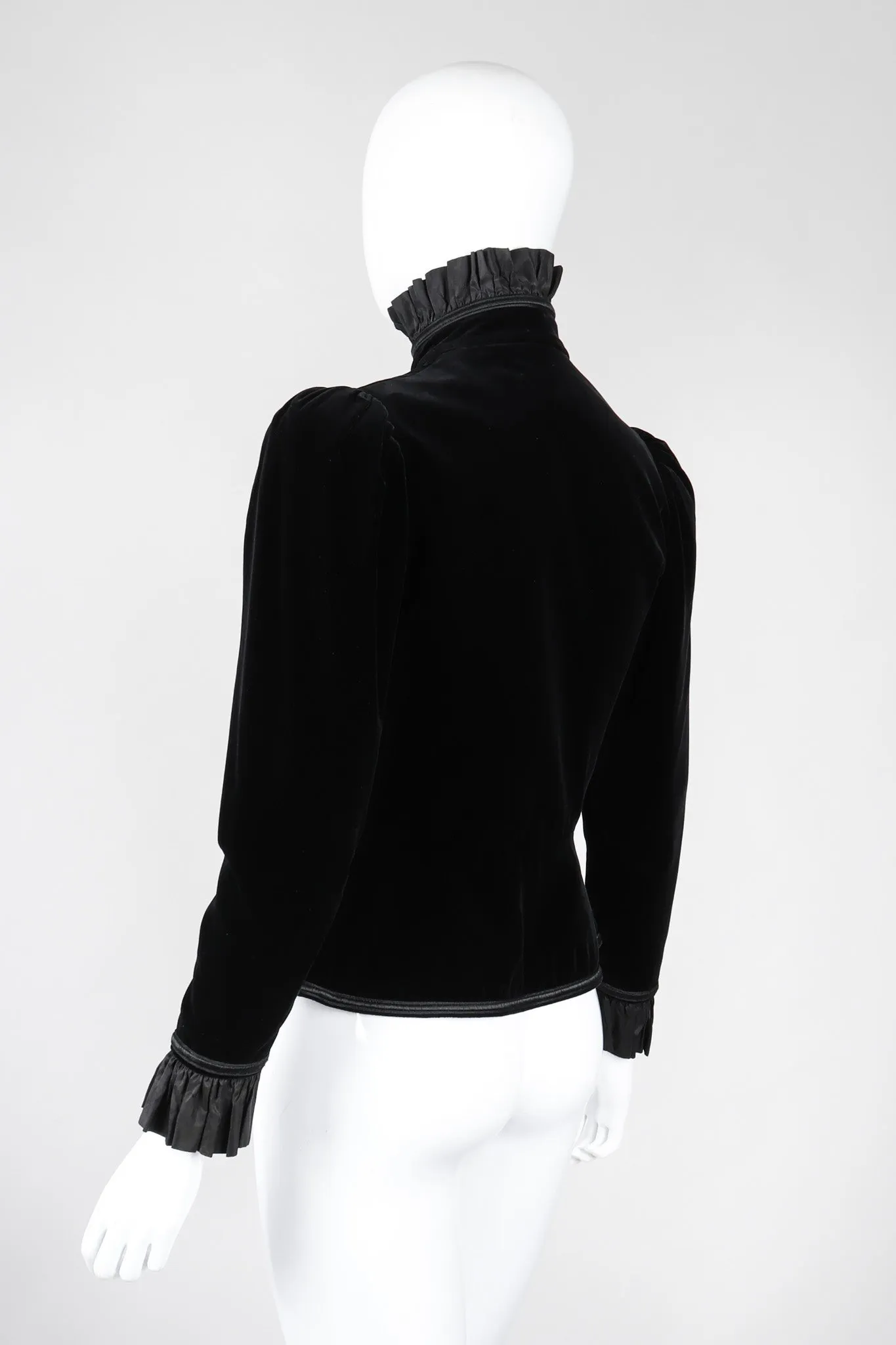 Victorian Velvet Ruffle Jacket