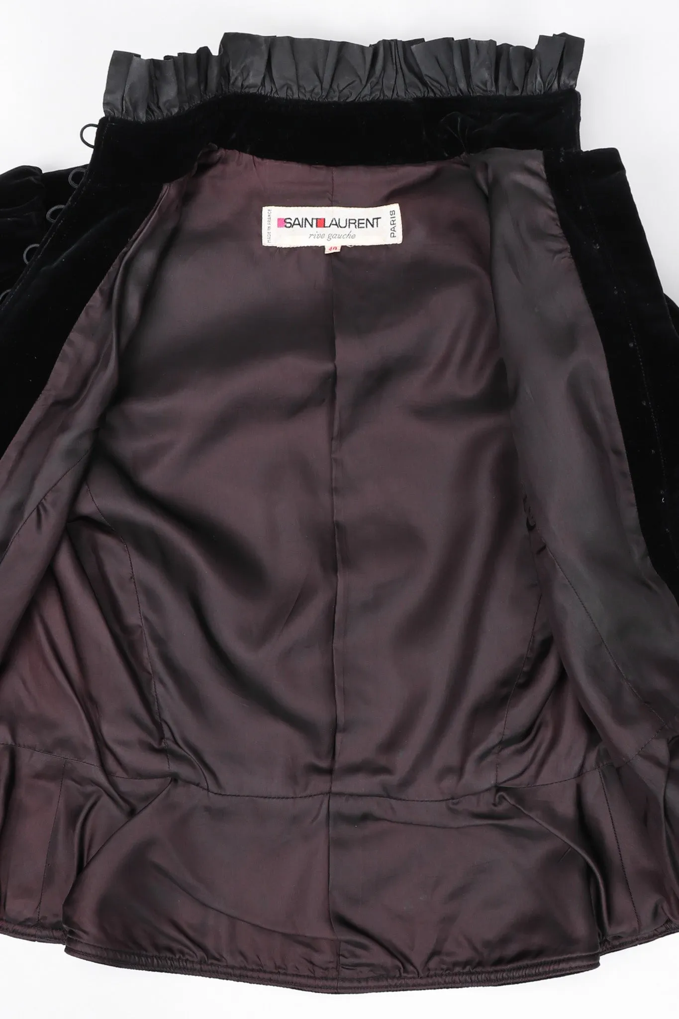 Victorian Velvet Ruffle Jacket