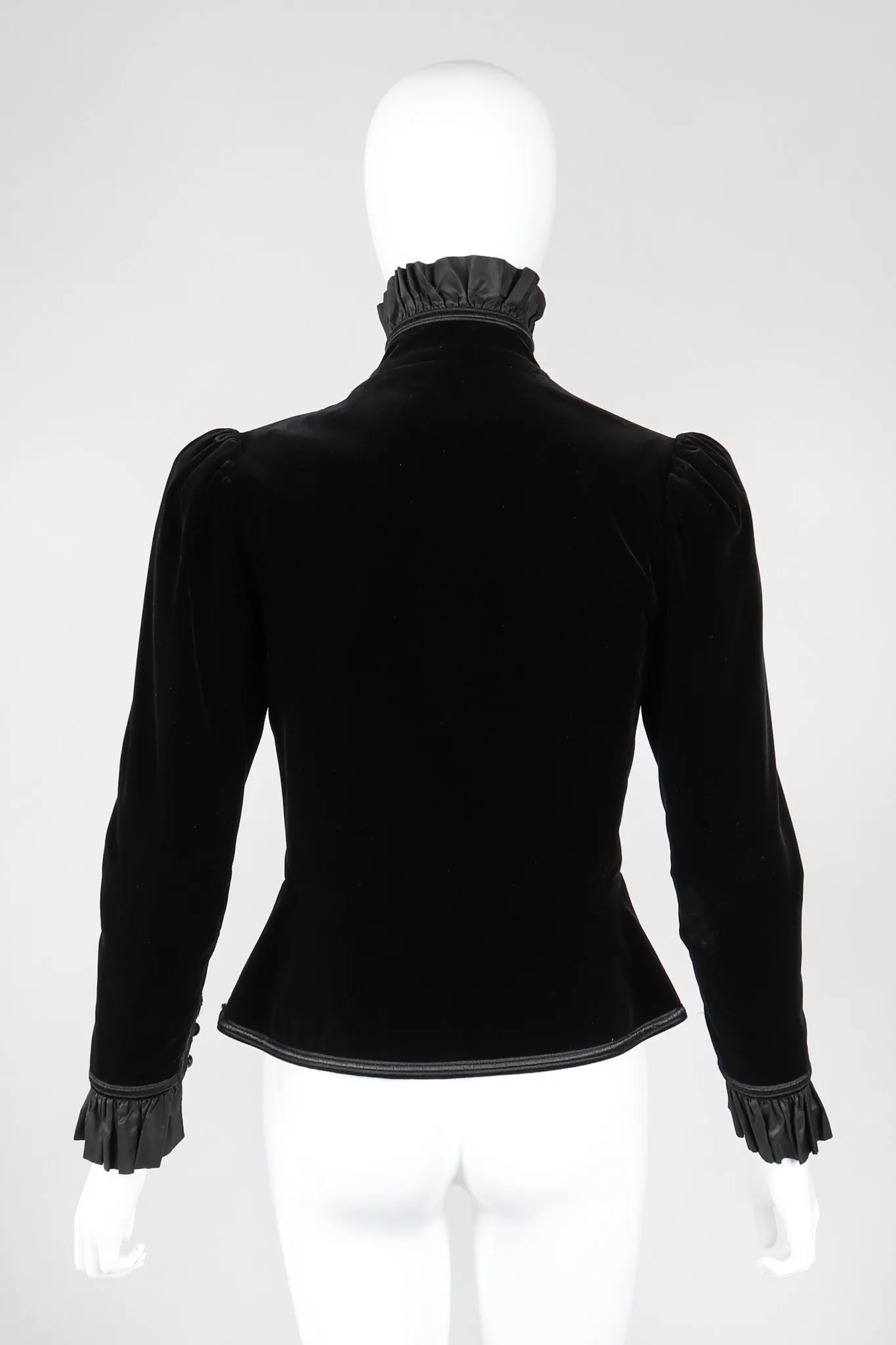 Victorian Velvet Ruffle Jacket