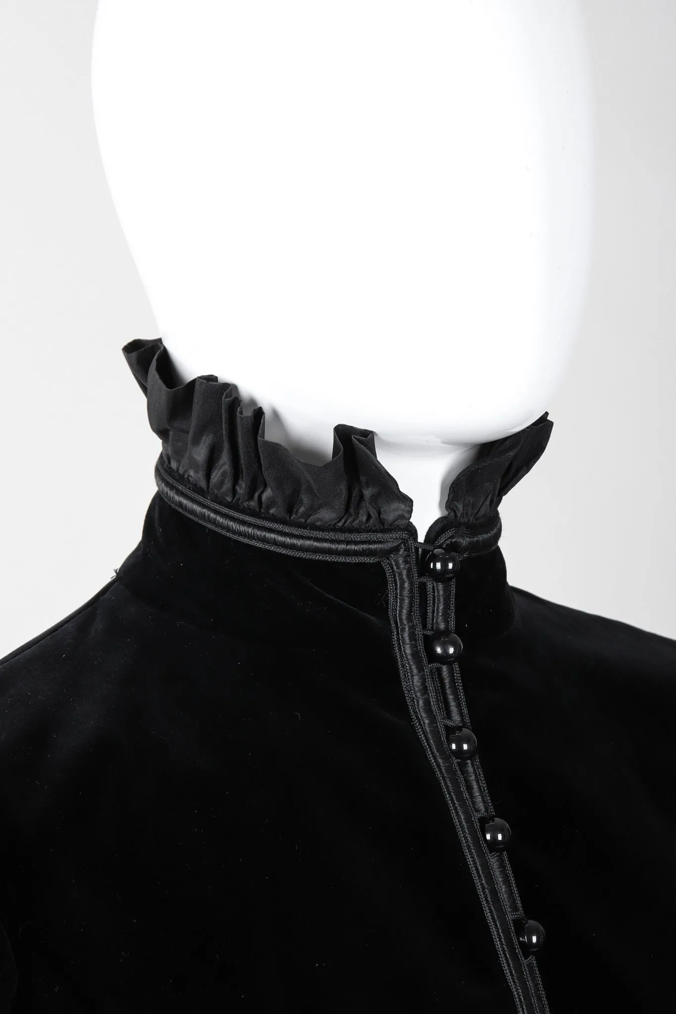 Victorian Velvet Ruffle Jacket