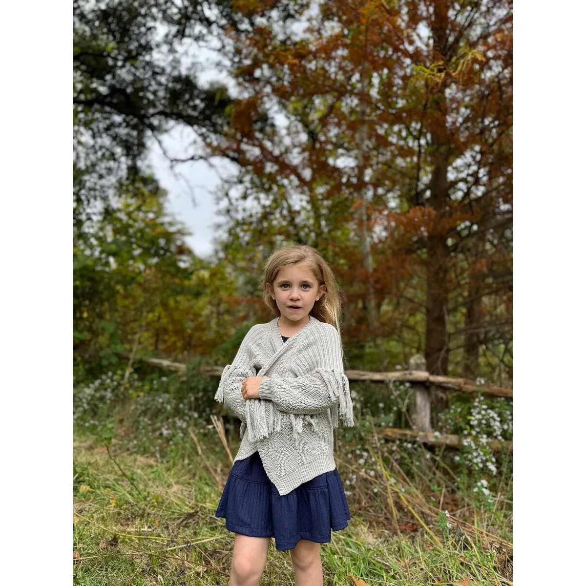 Vignette Navy Iona Long Sleeve Dress
