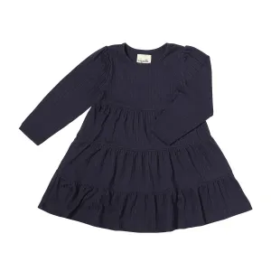 Vignette Navy Iona Long Sleeve Dress