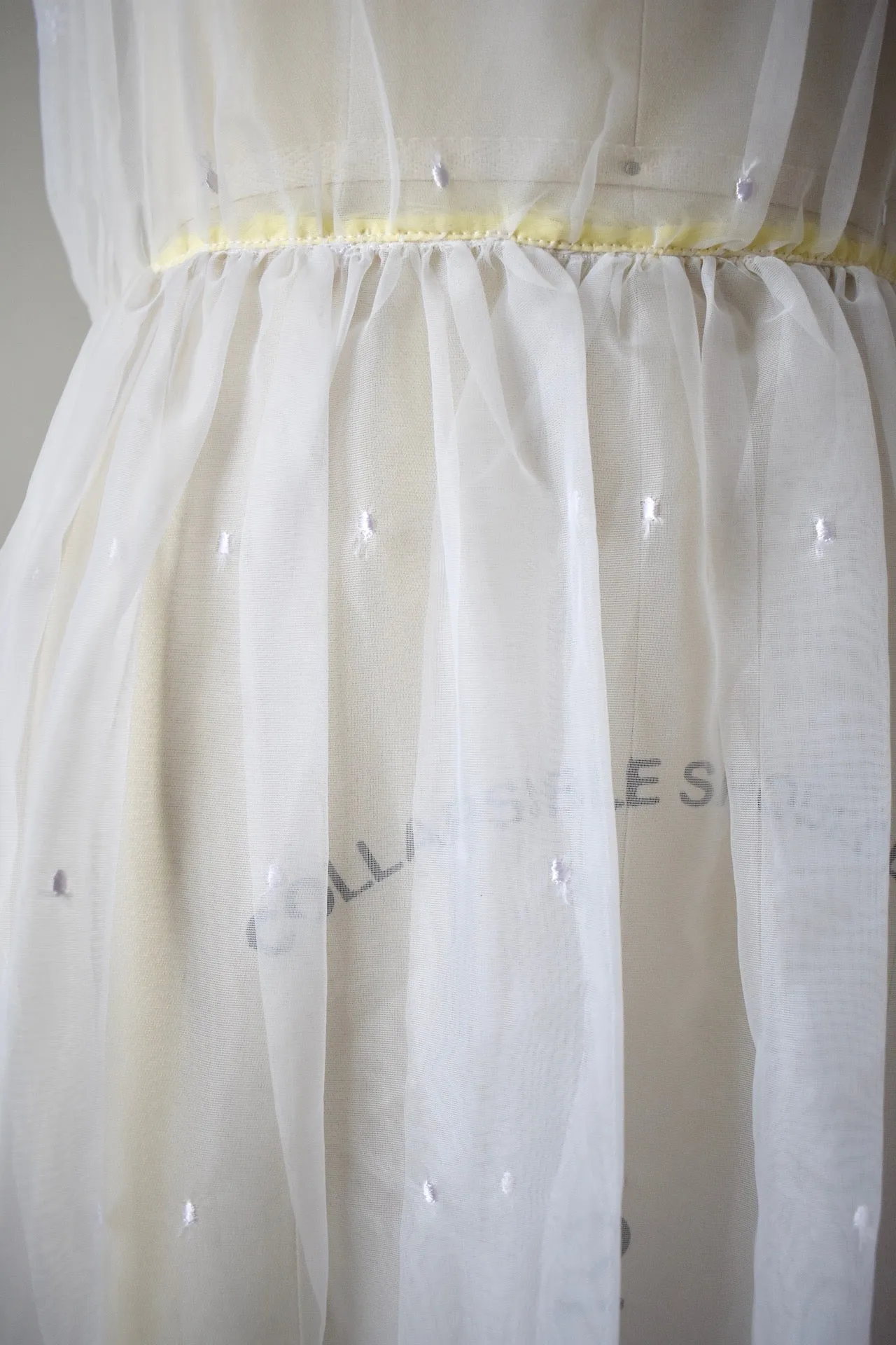 Vintage 1970s Lavender Embroidered Dress