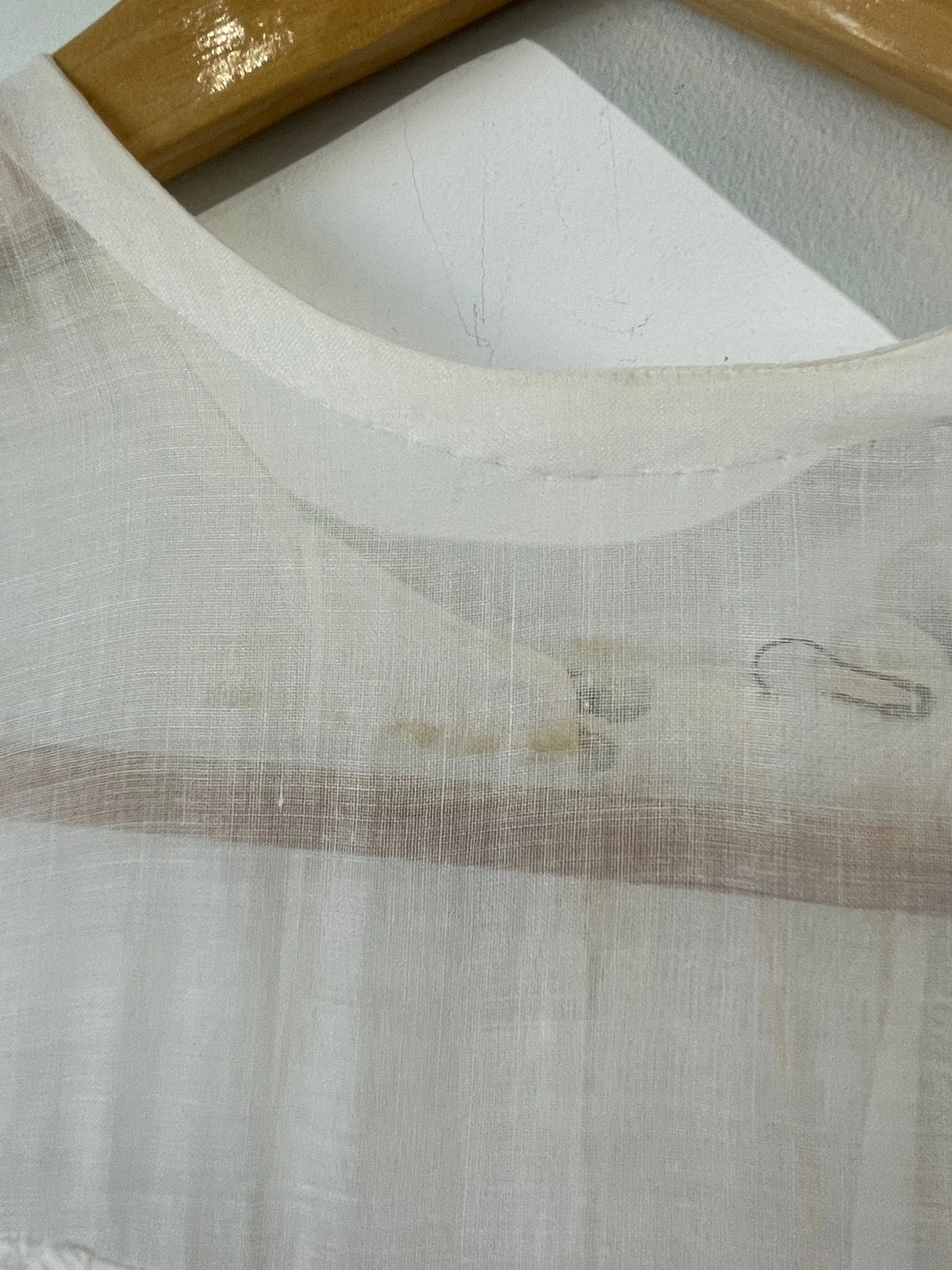 Vintage Delicate White Tea Dress