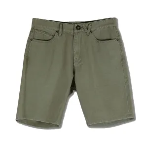 VOLCOM SOLVER LITE 5 POCKET SHORT 19 - ARMY GREEN COMBO