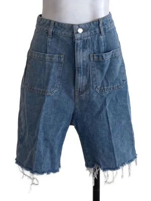 Washed Blue Denim Shorts TCL